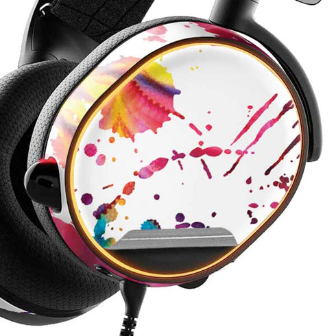 Chromatic Splatter White SteelSeries Arctis 5 Skin
