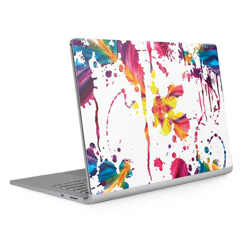 Chromatic Splatter White Surface Book 2 15in Skin