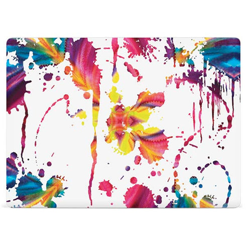 Chromatic Splatter White Surface Laptop 2 Skin