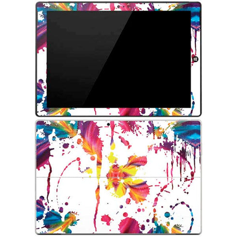Chromatic Splatter White Surface Pro 3 Skin