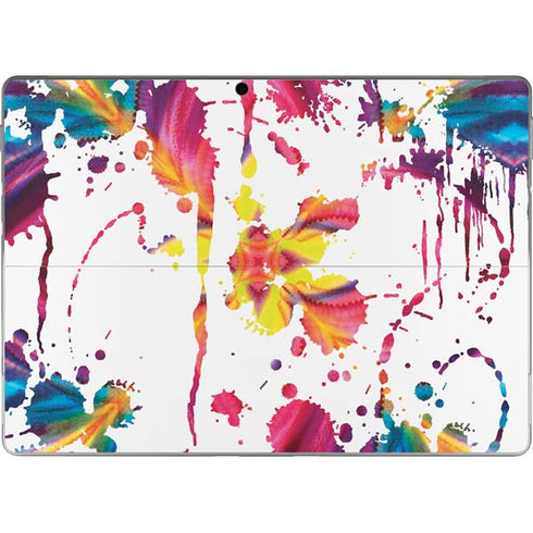 Chromatic Splatter White Surface Pro 8 Skin