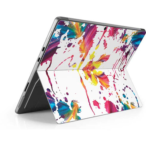 Chromatic Splatter White Surface Pro 8 Skin