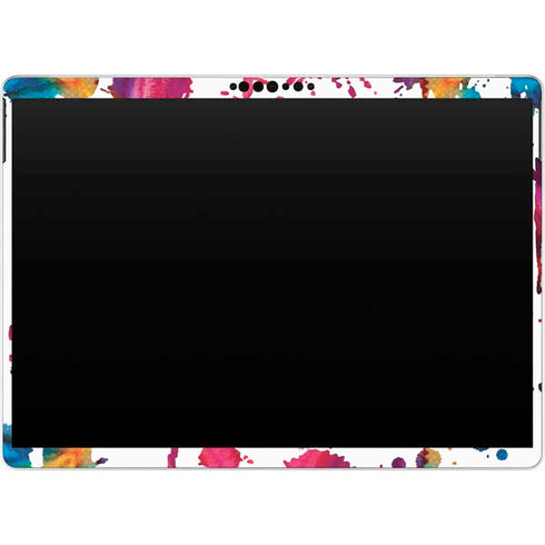 Chromatic Splatter White Surface Pro 9 Skin