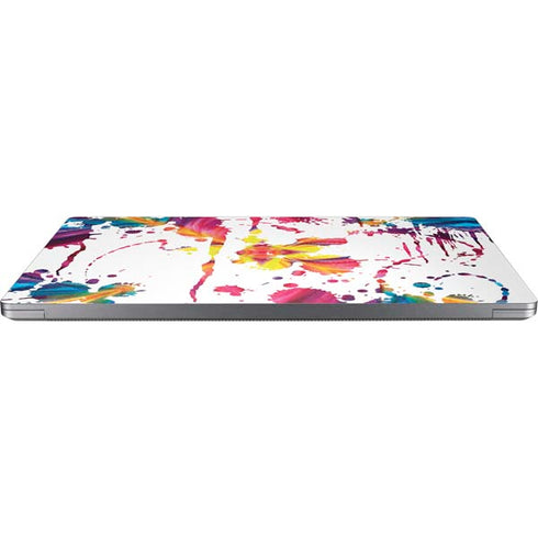 Chromatic Splatter White Universal Laptop 12in (9.8 x 6.8in) Skin