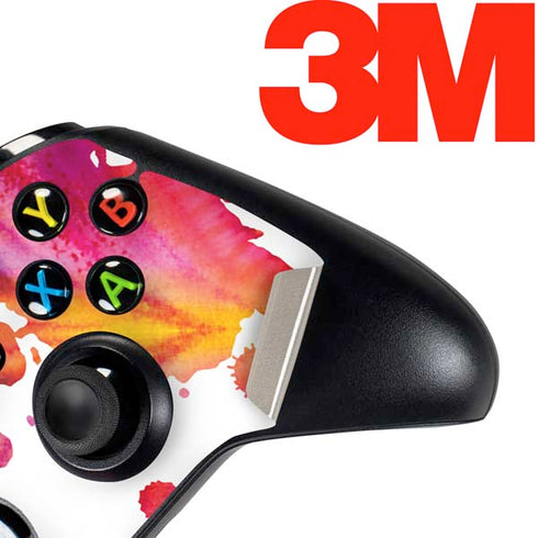 Chromatic Splatter White Xbox One Controller Skin
