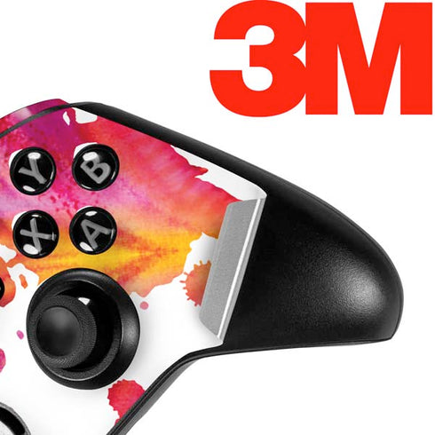 Chromatic Splatter White Xbox One Elite Controller Skin