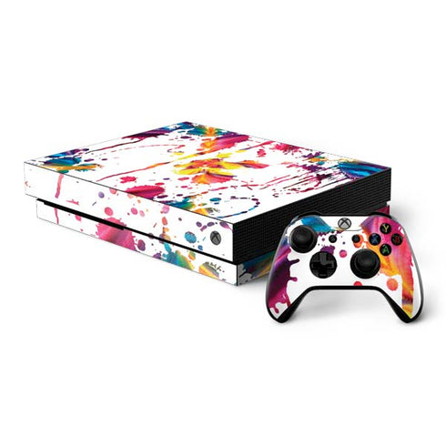 Chromatic Splatter White Xbox One X Bundle Skin