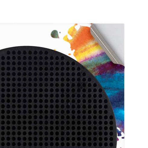 Chromatic Splatter White Xbox Series S Console Skin