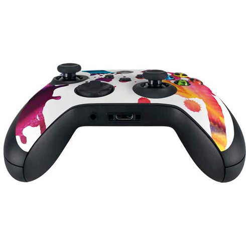 Chromatic Splatter White Xbox Series X Controller Skin