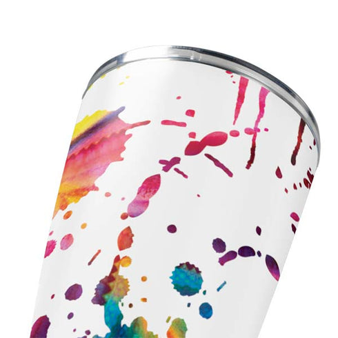 Chromatic Splatter White Yeti 20oz Tumbler Skin