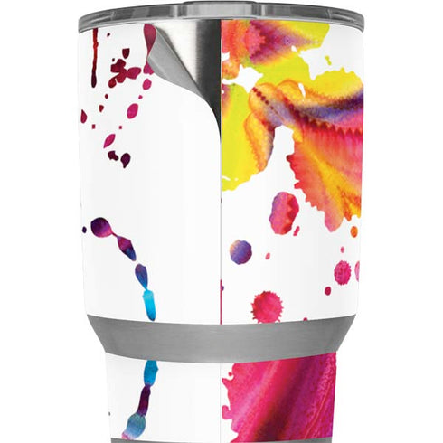 Chromatic Splatter White Yeti 20oz Tumbler Skin