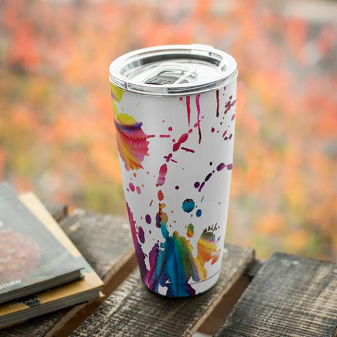 Chromatic Splatter White Yeti 20oz Tumbler Skin
