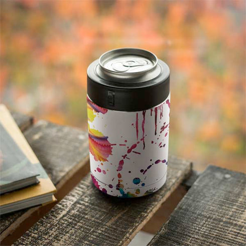 Chromatic Splatter White Yeti Colster Can Insulator Skin