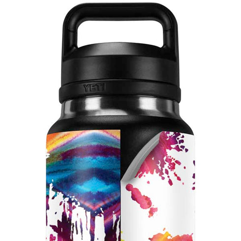 Chromatic Splatter White YETI Rambler 36oz Bottle Skin