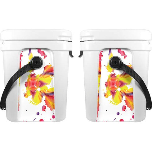 Chromatic Splatter White YETI Roadie 24 Hard Cooler Skin