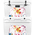 Chromatic Splatter White YETI Tundra 45 Hard Cooler Skin