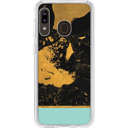 Chunky Marble Galaxy A20 Clear Case