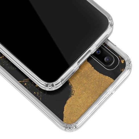 Chunky Marble Galaxy A20 Clear Case