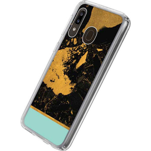 Chunky Marble Galaxy A20 Clear Case