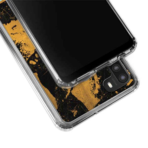 Chunky Marble Galaxy A21 Clear Case
