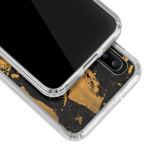 Chunky Marble Galaxy A30 Clear Case