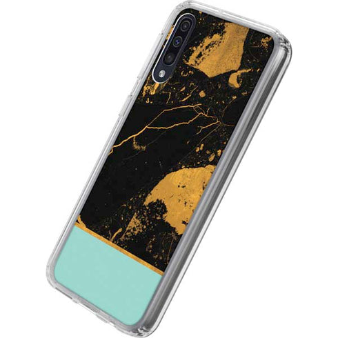 Chunky Marble Galaxy A50 Clear Case