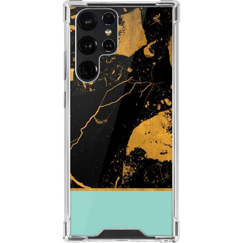 Chunky Marble Galaxy S22 Ultra Clear Case