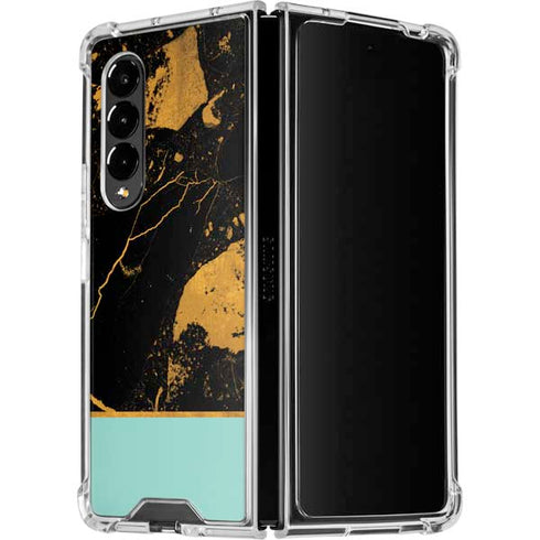 Chunky Marble Galaxy Z Fold4 5G Clear Case