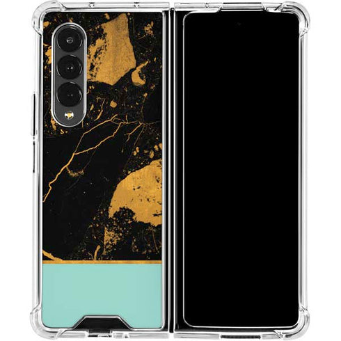Chunky Marble Galaxy Z Fold4 5G Clear Case