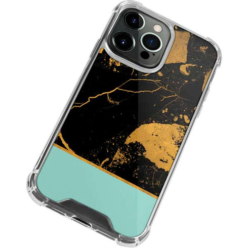 Chunky Marble iPhone 14 Pro Clear Case