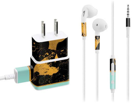 Chunky Marble Phone Charger Skin