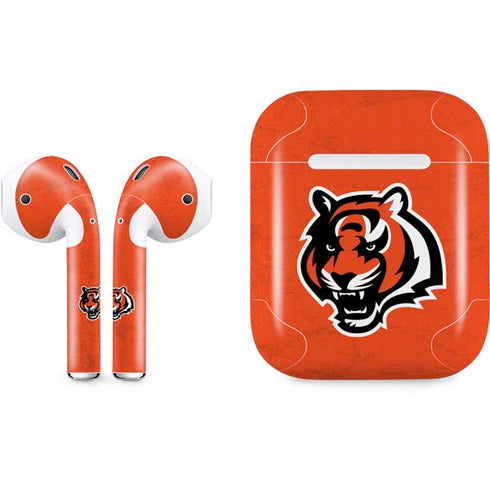 NFL Cincinnati Bengals - Alternate Distressed Apple AirPods Skin