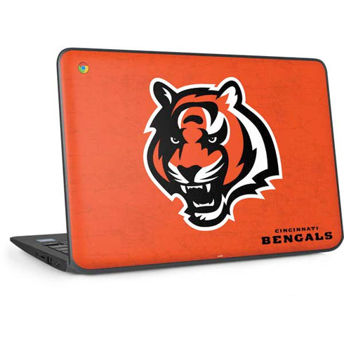 NFL Cincinnati Bengals - Alternate Distressed HP Chromebook Skin
