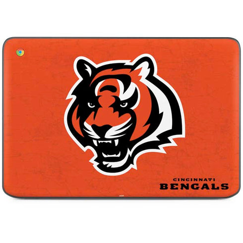 NFL Cincinnati Bengals - Alternate Distressed HP Chromebook Skin