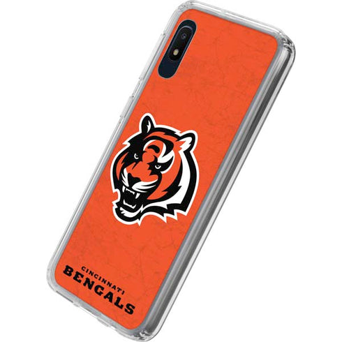 NFL Cincinnati Bengals - Alternate Distressed Galaxy A10e Clear Case