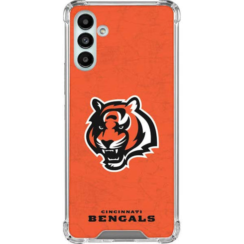 NFL Cincinnati Bengals - Alternate Distressed Galaxy A13 5G Clear Case