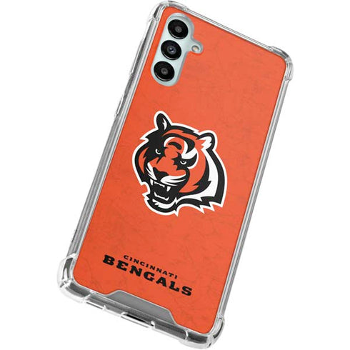 NFL Cincinnati Bengals - Alternate Distressed Galaxy A14 5G Clear Case