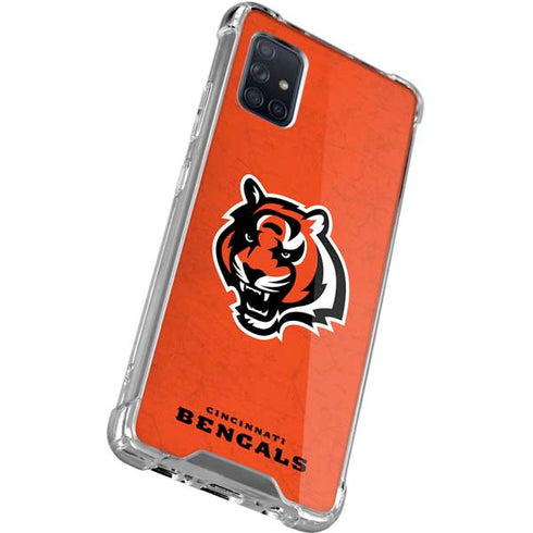 NFL Cincinnati Bengals - Alternate Distressed Galaxy A51 5G Clear Case