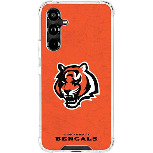 NFL Cincinnati Bengals - Alternate Distressed Galaxy A54 5G Clear Case