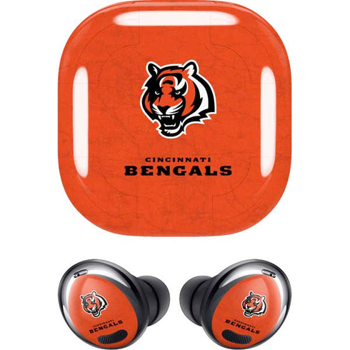 NFL Cincinnati Bengals - Alternate Distressed Galaxy Buds Pro Skin