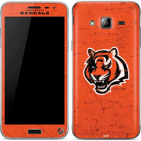 NFL Cincinnati Bengals - Alternate Distressed Galaxy J3 Skin