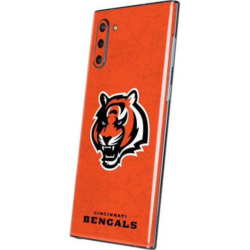NFL Cincinnati Bengals - Alternate Distressed Galaxy Note 10 Skin