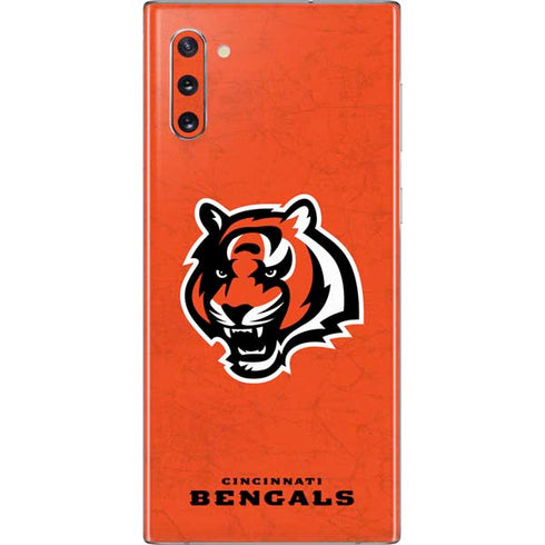 NFL Cincinnati Bengals - Alternate Distressed Galaxy Note 10 Skin