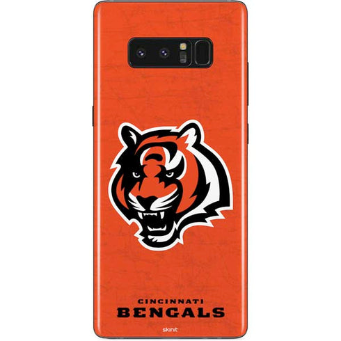 NFL Cincinnati Bengals - Alternate Distressed Galaxy Note 8 Skin