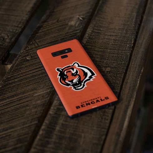 NFL Cincinnati Bengals - Alternate Distressed Galaxy Note 9 Skin