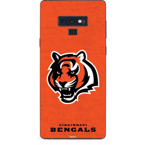 NFL Cincinnati Bengals - Alternate Distressed Galaxy Note 9 Skin