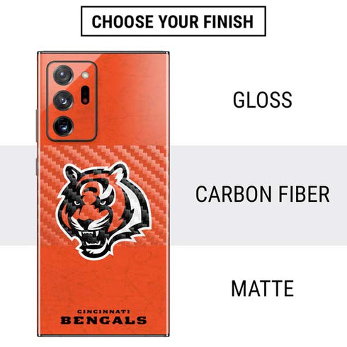 NFL Cincinnati Bengals - Alternate Distressed Galaxy Note20 Ultra 5G Skin