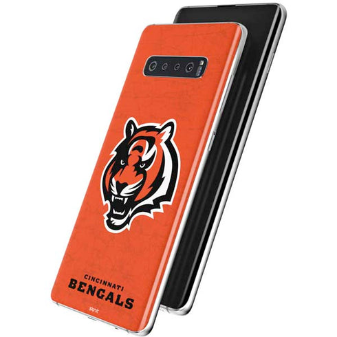 NFL Cincinnati Bengals - Alternate Distressed Galaxy S10 Plus Skin