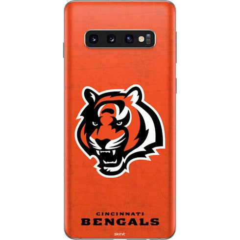NFL Cincinnati Bengals - Alternate Distressed Galaxy S10 Skin