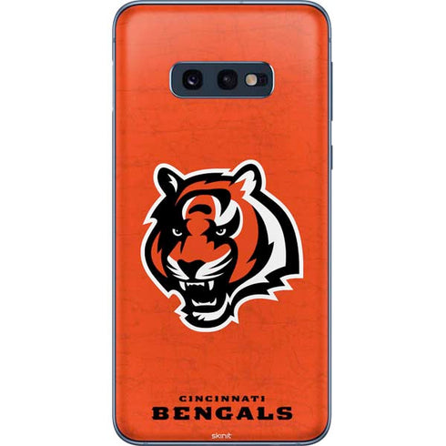 NFL Cincinnati Bengals - Alternate Distressed Galaxy S10e Skin